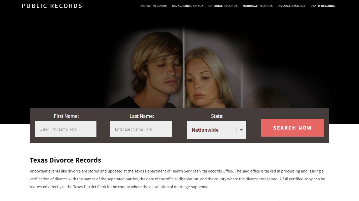 Texas Divorce Records | Enter Name and Search. 14Days Free - Public Records